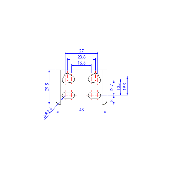 Mocowanie boczne do GH-10752-B & C / GH-20752-B & C / GH-11502-B & C