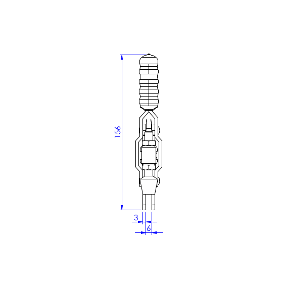 Dociskacz pionowy 227 kg - STAL CYNKOWANA
