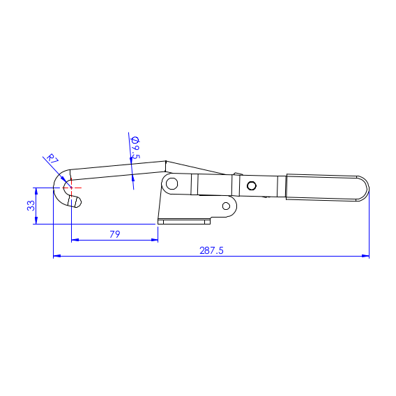 Zapięcia hakowe 340 kg - STAL CYNKOWANA