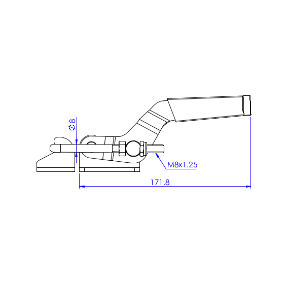 Zapięcia poziome  900 kg - STAL CYNKOWANA