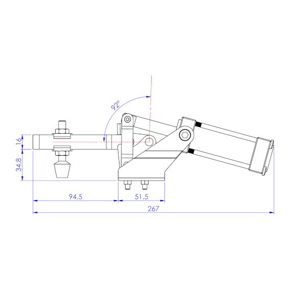 Docisk pneumatyczny  227 kg
