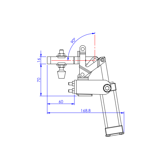 Docisk pneumatyczny  100 kg