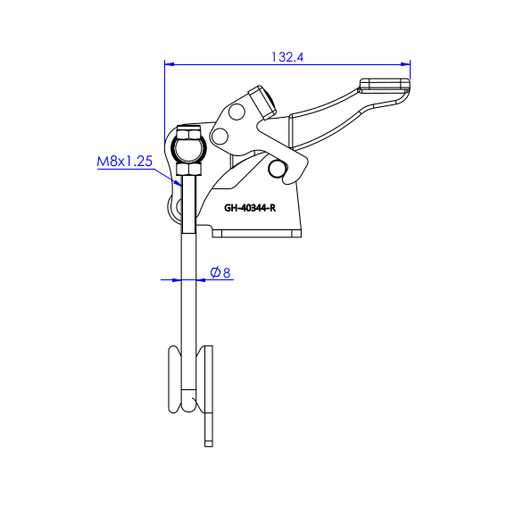 Zapięcia z blokadą  900 kg - STAL CYNKOWANA