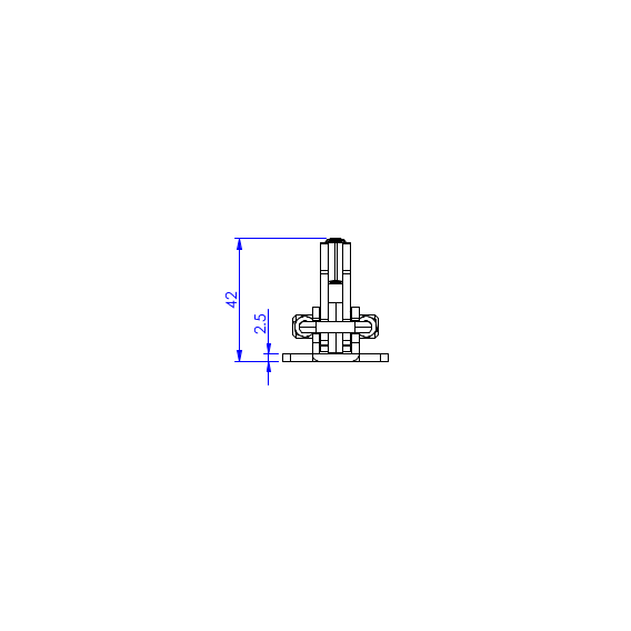 Zapięcia poziome  200 kg - STAL NIERDZEWNA
