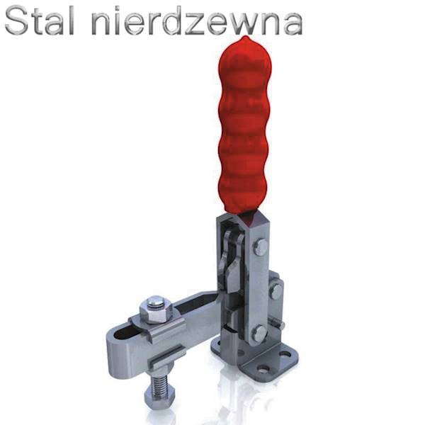 Dociskacz pionowy 250 kg - STAL NIERDZEWNA