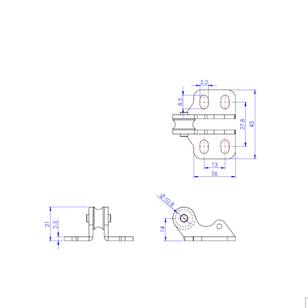Zaczep zapięcia hakowego