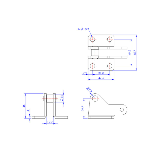 Zaczep zapięcia hakowego