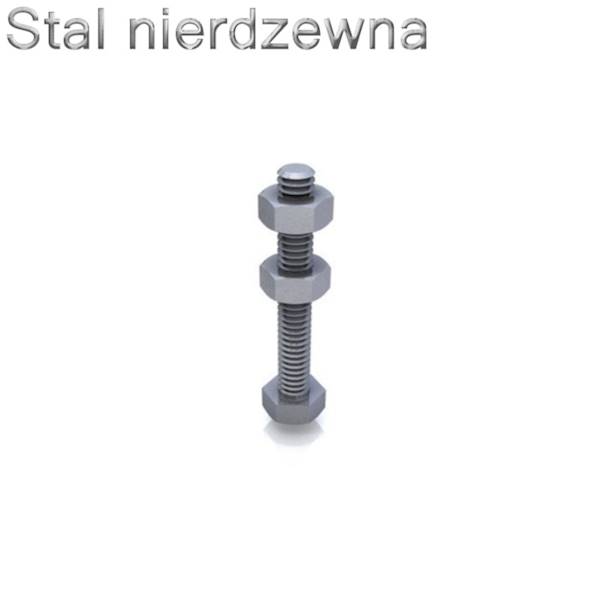 Stopka dociskowa M4x20mm - STAL NIERDZEWNA