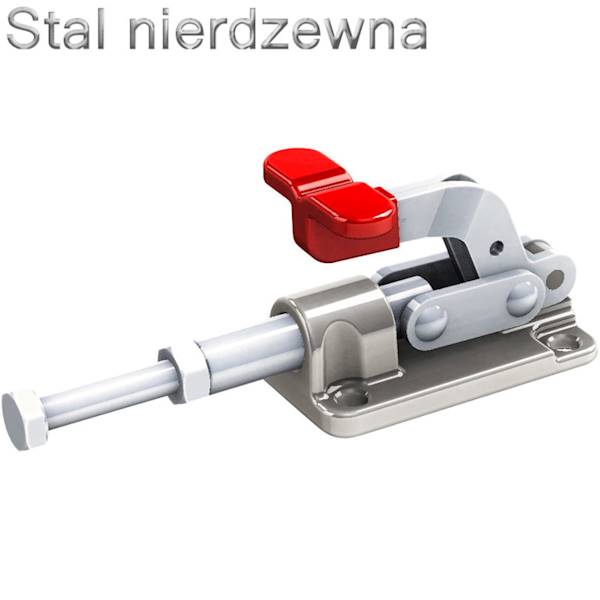 Dociskacz suwakowy  250 kg - STAL NIERDZEWNA