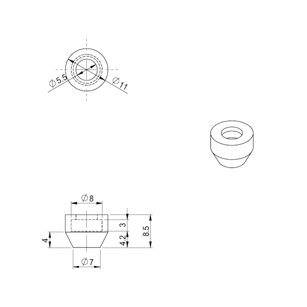 Antystatyczna nakładka neoprenowa M 4