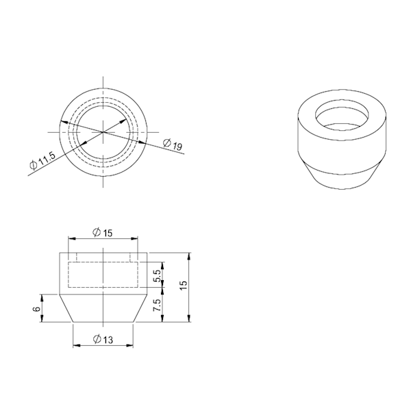 Antystatyczna nakładka neoprenowa M8