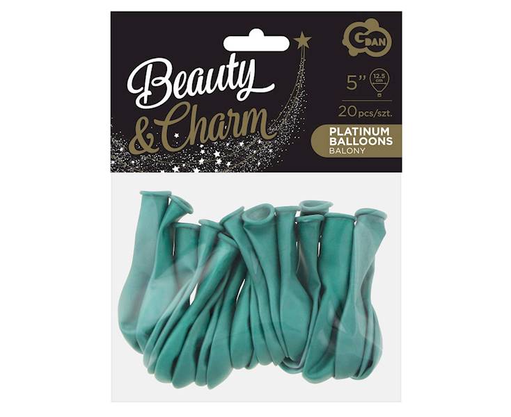 Balony mini lateksowe 5" ciemne zielone chromowane 20szt -CB-5LI2