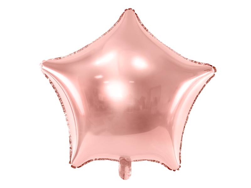 Balon foliowy gwiazdka 70 cm złoty róż FB78M-019R