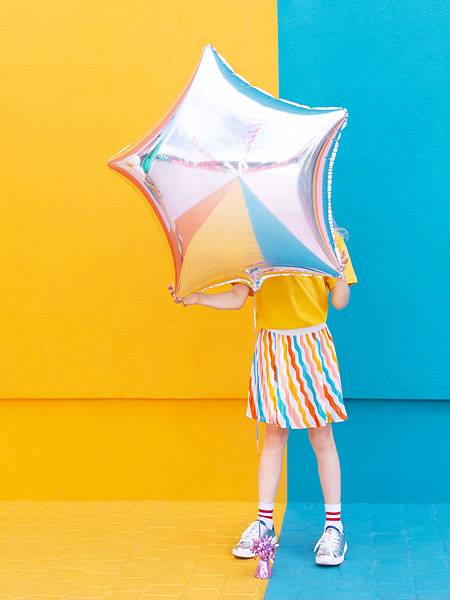 Balon foliowy gwiazdka 70 cm srebrny FB78M-018