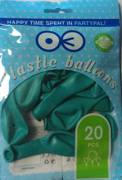 Balony mini lateksowe 5" morskie 20 szt do girland i pudełek 400722