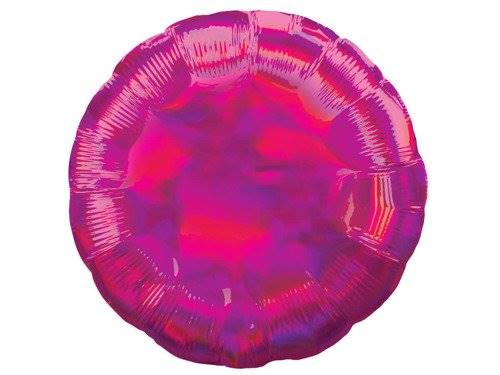 Balon foliowy okrągły opalizujący fuksja 3525502 