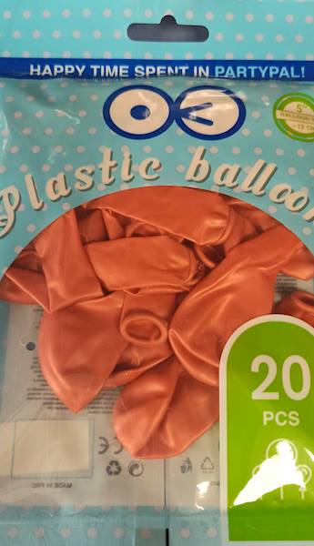 Balony mini lateksowe 5" rose gold  20 szt do girland i pudełek 400737