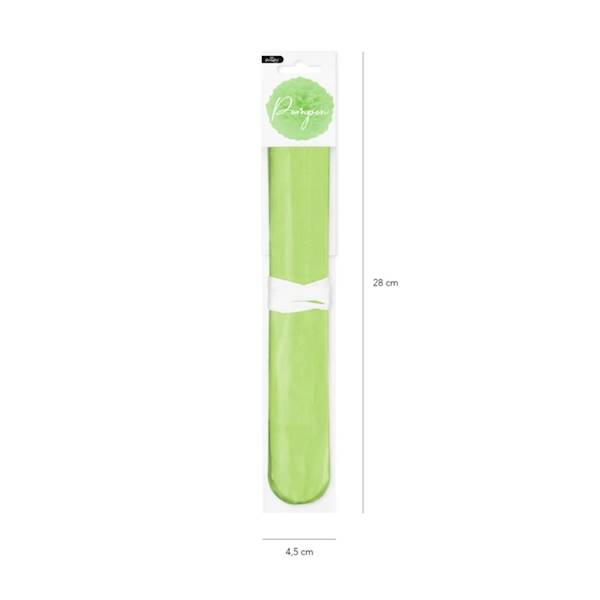 Pompon z bibuły 25cm zielony 511743
