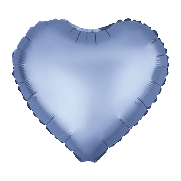 Balon foliowy serce granatowe matowe 45cm 460465