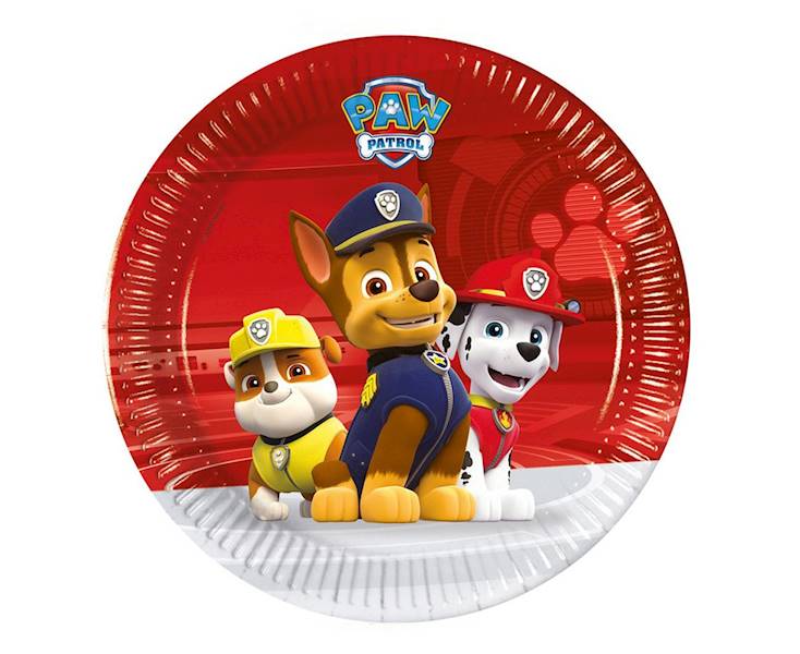 Talerzyki papierowe Psi Patrol 20cm 