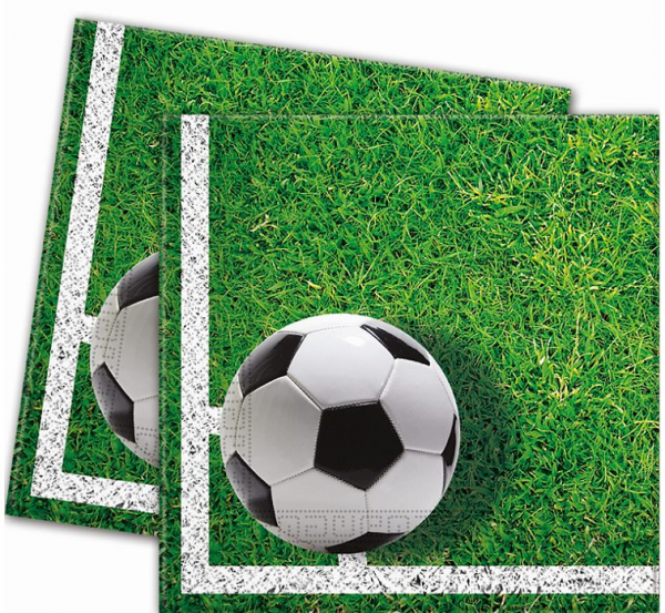 Serwetki Football 33x33 cm 20 szt zielone