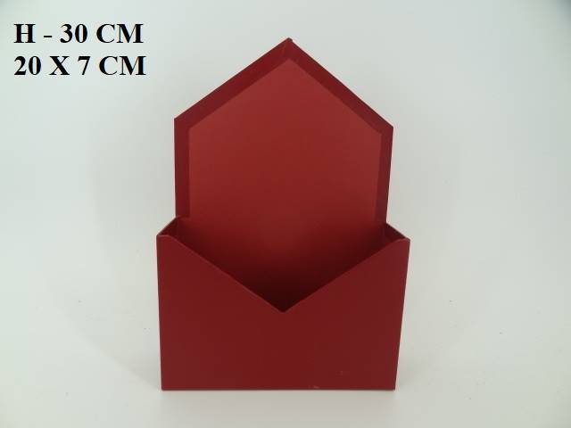 Pudełko flowerbox koperta bordo W9640/1 Burgundy