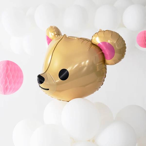 Balon foliowy Miś głowa 3D 59x58 cm 128213