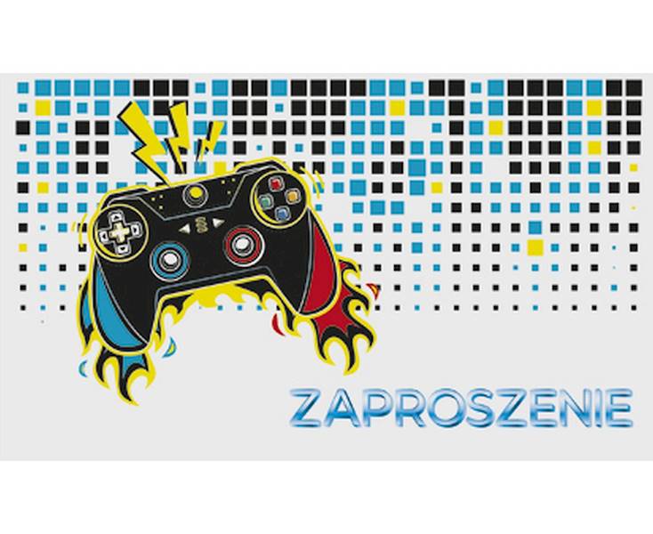 Zaproszenia gamingowe 10szt