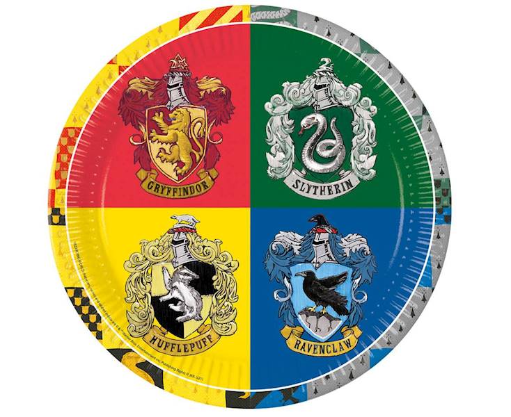 Talerzyki papierowe Harry Potter 23 cm 8szt