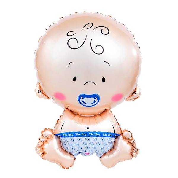 Balon foliowy niemowlak siedzący bobas chłopiec 74x49 cm 460153