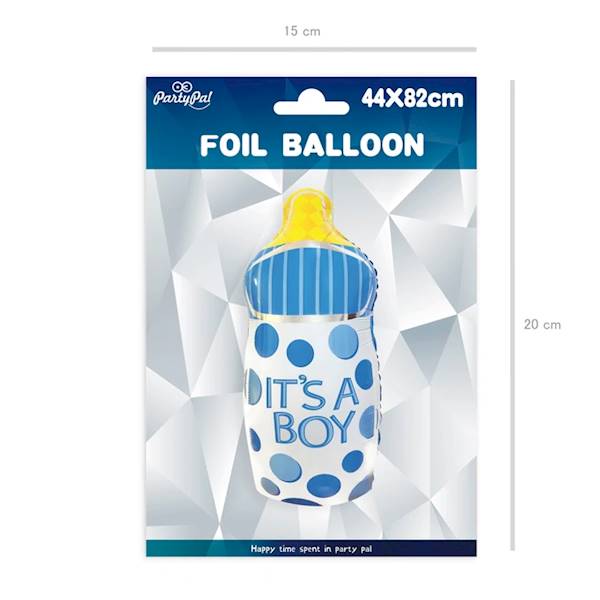 Balon foliowy butelka Its a Boy 44x82 cm 801074