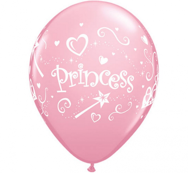 Balony lateksowe Princess księżniczki różowe 6szt