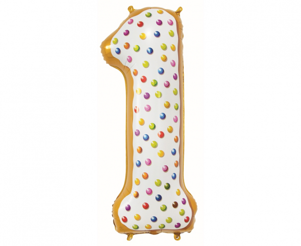 Balon foliowy cyfra 1 ciasteczko 78 cm 
