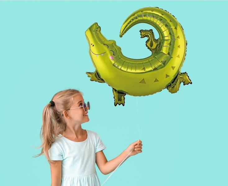 Balon foliowy krokodyl 80x71cm 