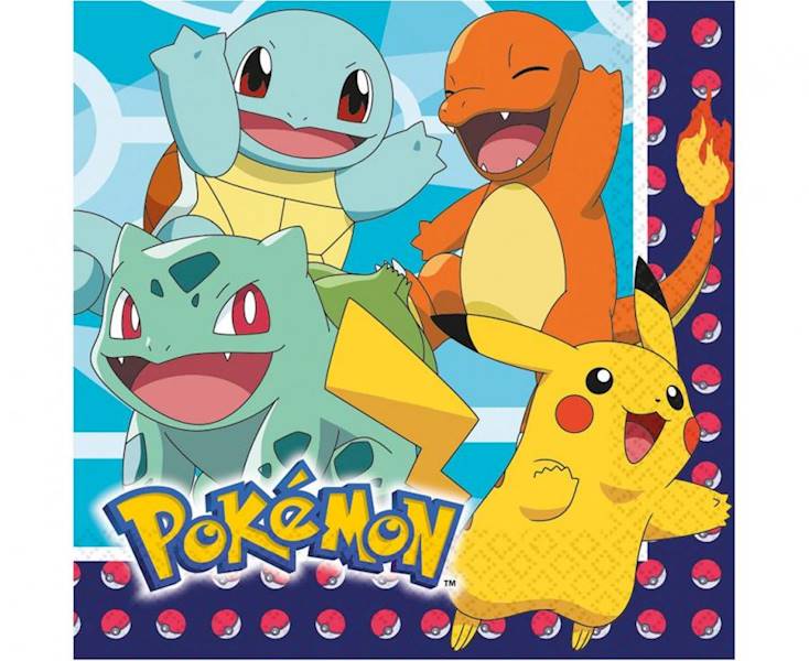 Serwetki pokemon 16szt 33x33cm