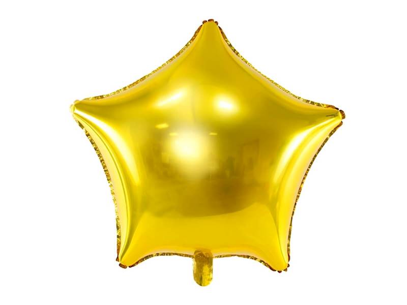 BALON FOLIOWY GWIAZDKA ZŁOTA 48CM FB3M-019 PARTY DECO 