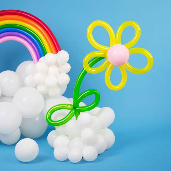 Balony do modelowania modeliny 50 szt kolorowe 400802 makarony