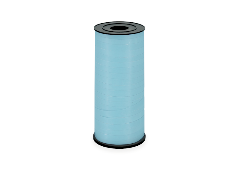 Wstążka plastikowa pastelowa niebieska 5mm 92m 160862