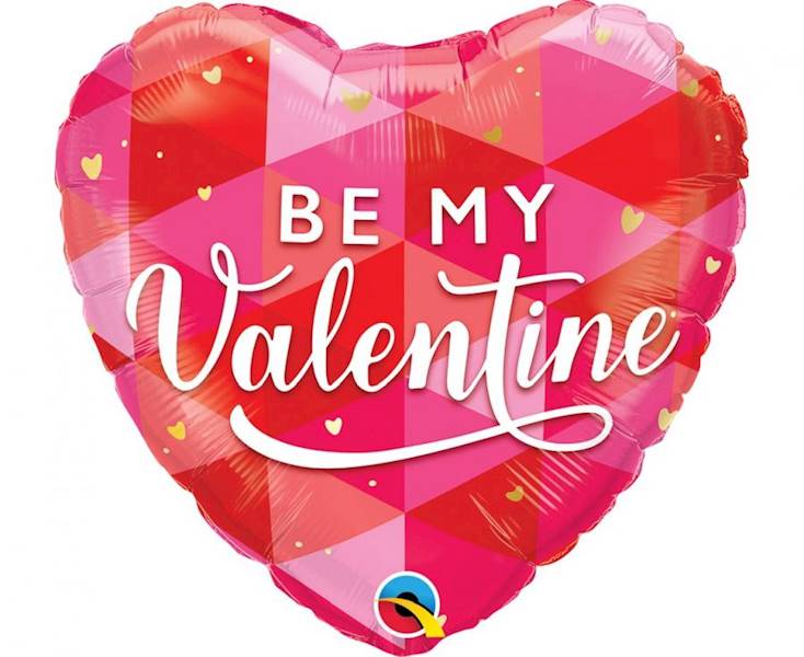 Balon foliowy serce Be my Valentine