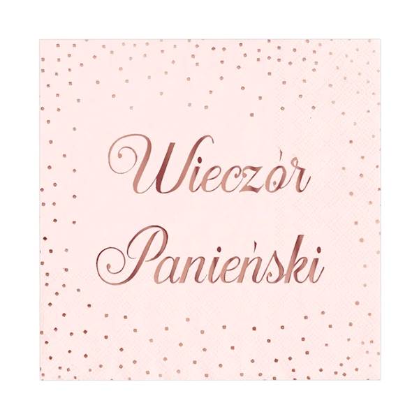 Serwetki Wieczór Panieński róż 10szt 511479