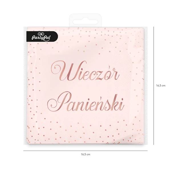 Serwetki Wieczór Panieński róż 10szt 511479