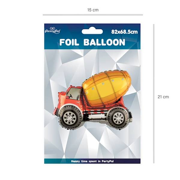 Balon foliowy betoniarka 82x68,5 cm 460560