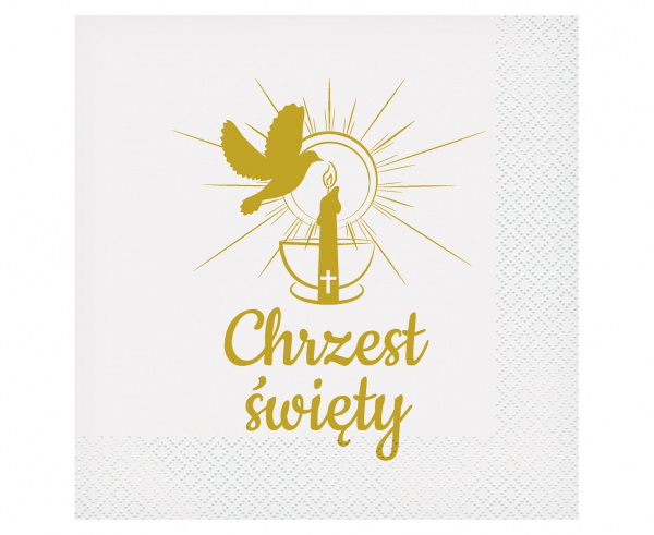 Serwetki Chrzest Święty 33x33cm 20 szt PW-SHGS