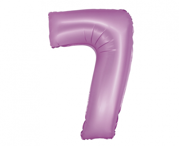 Balon foliowy cyfra 7 76cm fioletowa lawendowa CH-SLW7
