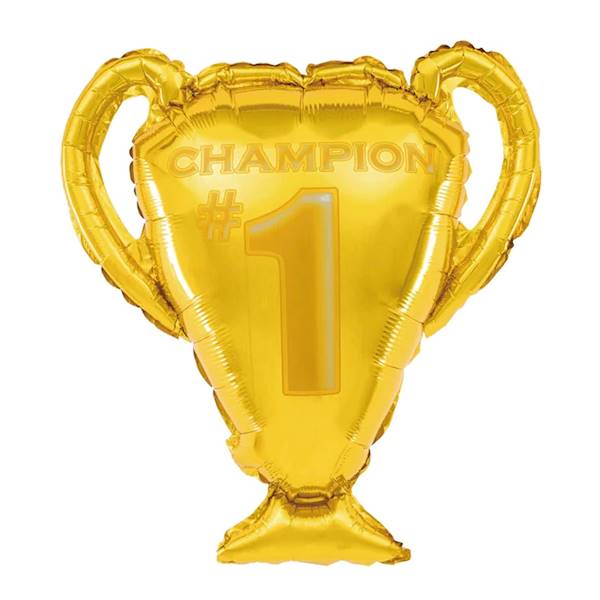 Balon foliowy puchar złoty Champion #1 61x65 cm 460710