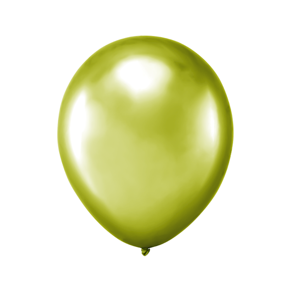 Balony mini lateksowe 5" zielone pistacjowe chrom 20 szt do girland i pudełek 400795