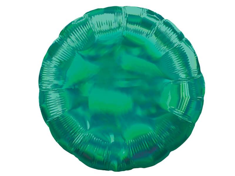 BALON FOLIOWY OKRĄGŁY OPALIZUJĄCY ZIELONY 46CM 39257 AMSCAN