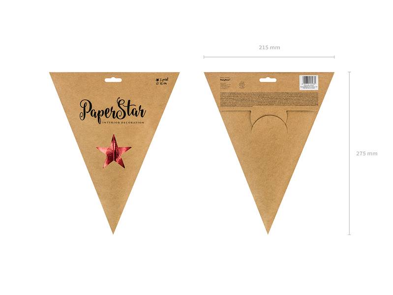 Gwiazda papierowa 45cm czerwona GWP1-45-007M
