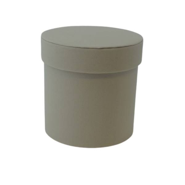 Pudełko flowerbox kremowe małe S materiał welur W2188/S 12x112m
