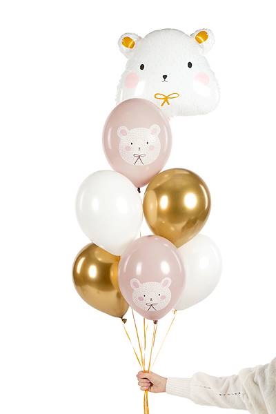 Balony z nadrukiem 30 cm Miś polarny 6 szt. SB14P-315-000-6